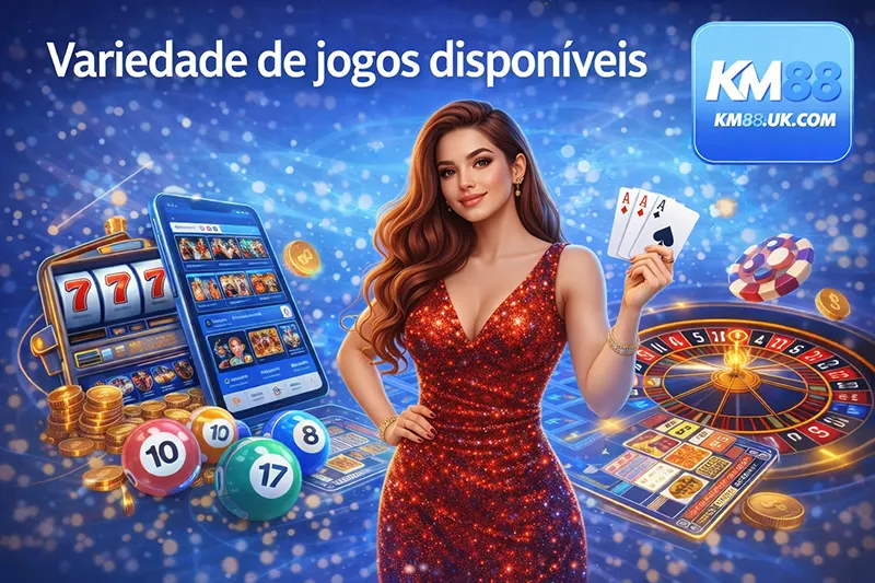 Variedade de jogos disponíveis